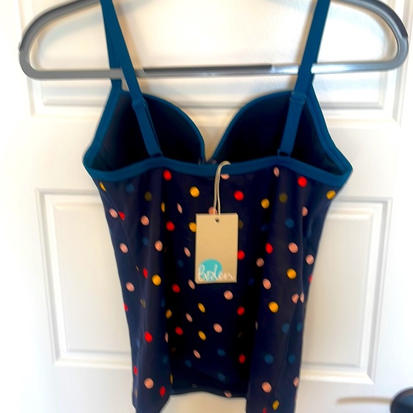 Boden Blue Polka Dot Tankini NWT - Picture 3 of 5